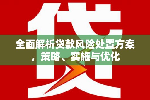 英山全面解析贷款风险处置方案，策略、实施与优化