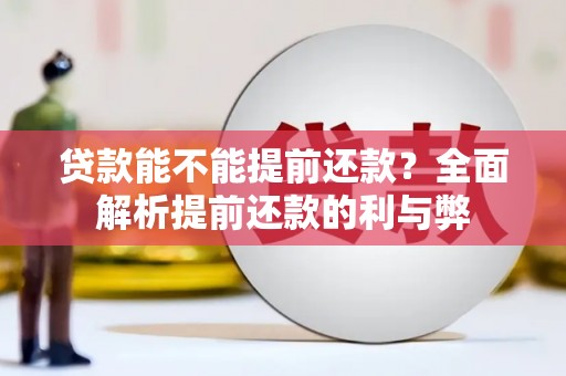 英山贷款能不能提前还款？全面解析提前还款的利与弊