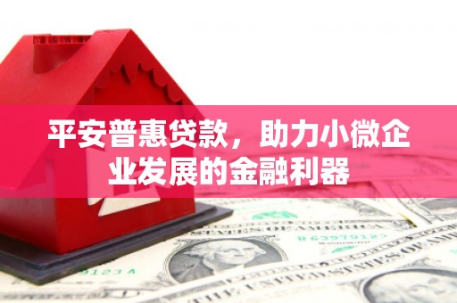 英山平安普惠贷款，助力小微企业发展的金融利器